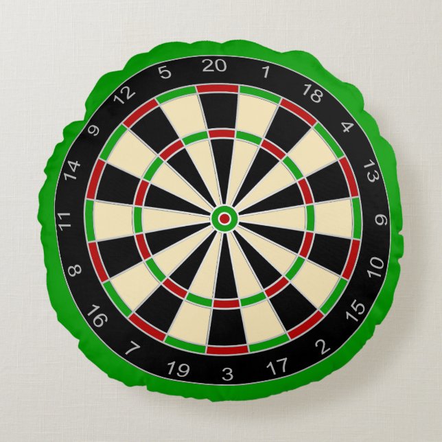 Sportuitrusting - Dartbord 1 Rond Kussen (Voorkant)