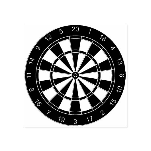 Sportuitrusting - Dartbord 1 Rubberstempel (Afrduk)