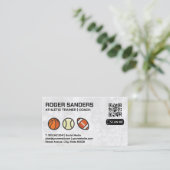 Sportuitrusting | QR-Visitekaartje Visitekaartje (Staand voorkant)