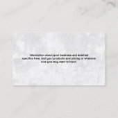 Sportuitrusting | QR-Visitekaartje Visitekaartje (Achterkant)