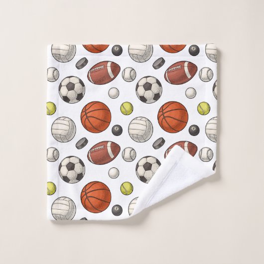 Sportuitrustingspatroon Bad Handdoek (Wasdoekje)