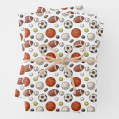 Sportuitrustingspatroon Inpakpapier Vel (In situ)