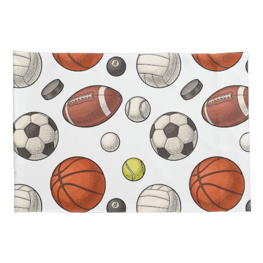 Sportuitrustingspatroon Kussensloop (Achterkant-Rechts)