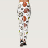 Sportuitrustingspatroon Leggings (Achterkant)