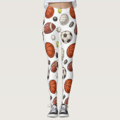 Sportuitrustingspatroon Leggings (Voorkant)