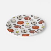 Sportuitrustingspatroon Papieren Bordje (Gekanteld)