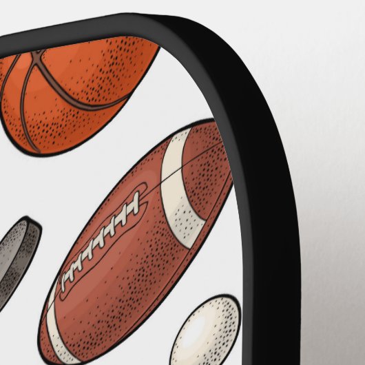 Sportuitrustingspatroon Pickleball Paddle (Links Detail)