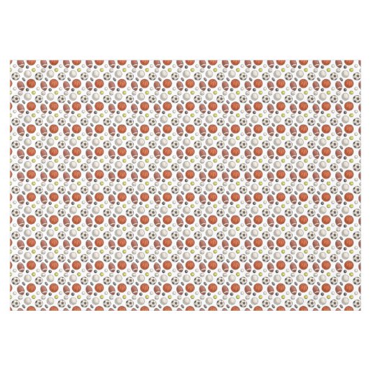 Sportuitrustingspatroon Tafelkleed (Voorkant (Horizontaal))