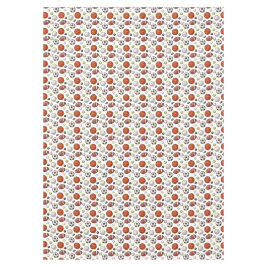 Sportuitrustingspatroon Tafelkleed (Voorkant)