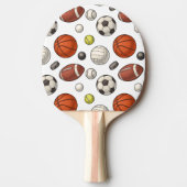 Sportuitrustingspatroon Tafeltennisbatje (Voorkant)