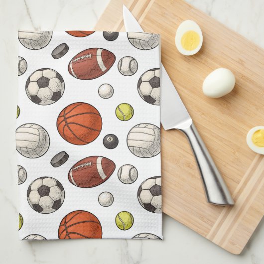 Sportuitrustingspatroon Theedoek (Quarter Fold)