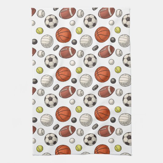 Sportuitrustingspatroon Theedoek (Verticaal)