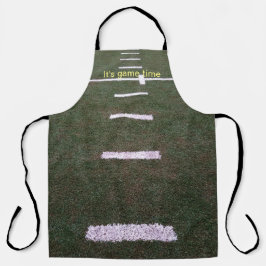 sportvelden met maatlijnen schort