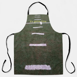 sportvelden met maatlijnen schort