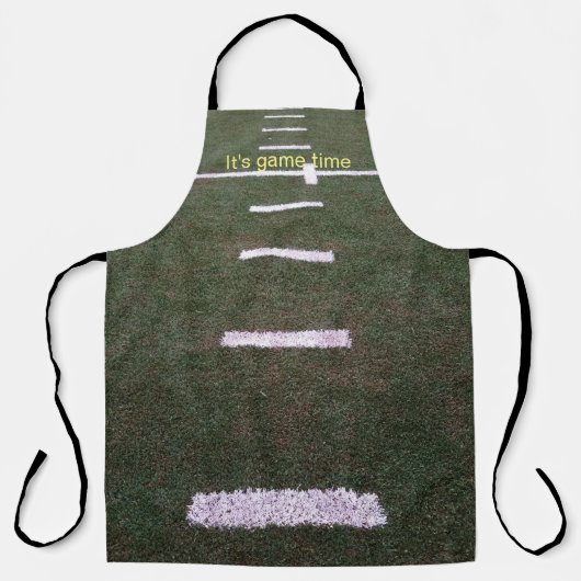 sportvelden met maatlijnen schort (Voorkant)