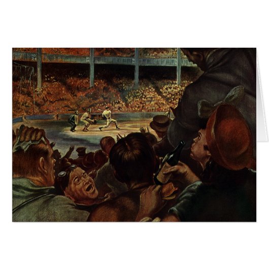  sportventilatoren in een honkbalstadion (Voorkant Horizontaal)