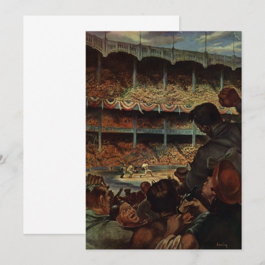  sportventilatoren in een honkbalstadion (Voorkant / Achterkant)