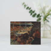  sportventilatoren in een honkbalstadion briefkaart (Staand voorkant)