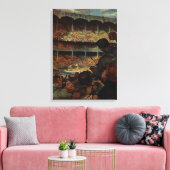  sportventilatoren in een honkbalstadion canvas afdruk (Insitu (Woonkamer))