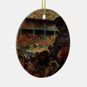 sportventilatoren in een honkbalstadion keramisch ornament (Rechts)