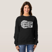 Sportventilatoren voor de game Ik hoop alleen dat  Trui (Voorkant volledig)