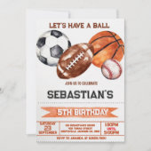 Sportverjaardag Kaart (Voorkant)