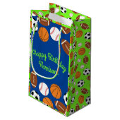 Sportverjaardagsfeestje Klein Cadeauzakje (Achterkant Gekanteld)