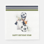 Sportverjaardagsfeestje servet (Voorkant)