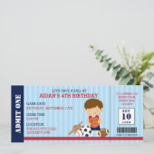 Sportverjaardagsuitnodigingen (Boy Baby shower) Kaart (Staand voorkant)