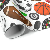 Sportverpakkingspapier Cadeaupapier (Rol Hoek)