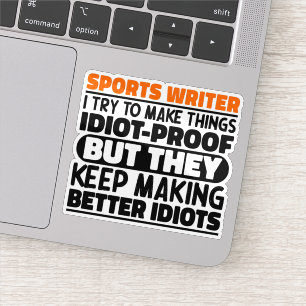 Sportverslaggever I Probeer Dingen Grappig Te Make Sticker