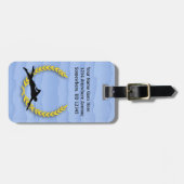 Sportvet zwemmen personaliseert zwemmer bagagelabel (Voorkant horizontaal)