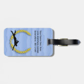 Sportvet zwemmen personaliseert zwemmer bagagelabel (Achterkant horizontaal)