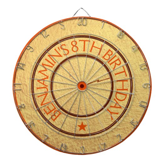 Sportviering Kinder moderne coole verjaardag Dartbord (Voorkant)