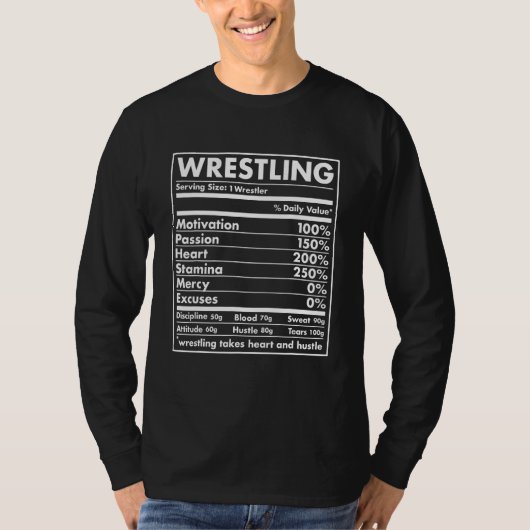 Sportvoeding Worstelen T-shirt (Voorkant)