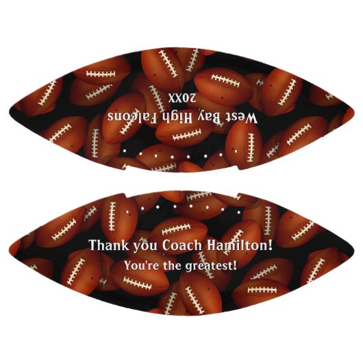 Sportvoetbalsport coach thank you american football (Panelen)