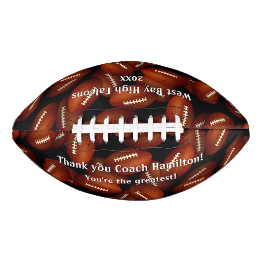 Sportvoetbalsport coach thank you american football (Voorkant)