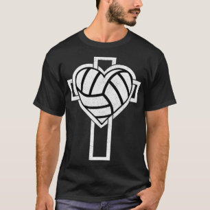 Sportvolleybal Athleten Kruisbap Heilige Commu T-shirt