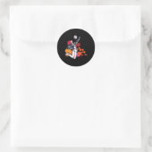 Sportvolleybalspeler Ronde Sticker (Tas)