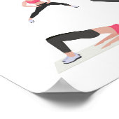 Sportvrouw 2025 resoluties Wall art Poster (Hoek)