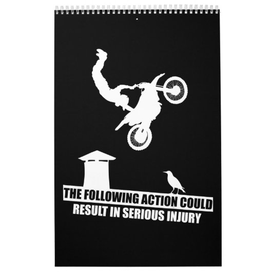 Sportvuilnismotorfietsen met wieltjes kalender (Hoes)