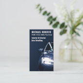 sportwagen | Auto Mechanic Logo QR Code Visitekaartje (Staand voorkant)