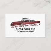 Sportwagen, Auto Mechanic & Reparaties Visitekaartje (Voorkant)