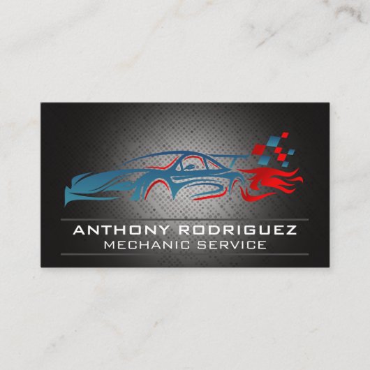 sportwagen | Auto-onderdelenservices Visitekaartje (Voorkant)