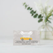 sportwagen | Auto Repair Logo Visitekaartje (Staand voorkant)