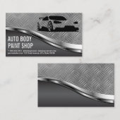 sportwagen | Autodiensten | Staal Bord Visitekaartje (Voorkant / Achterkant)