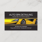 Sportwagen Gold Lines Auto Detailing Visitekaartje (Voorkant)