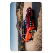 sportwagen in de woestijn magneet (Verticaal)