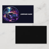 Sportwagen in een tunnel visitekaartje (Voorkant / Achterkant)