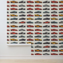 Sportwagen kleurrijke auto park